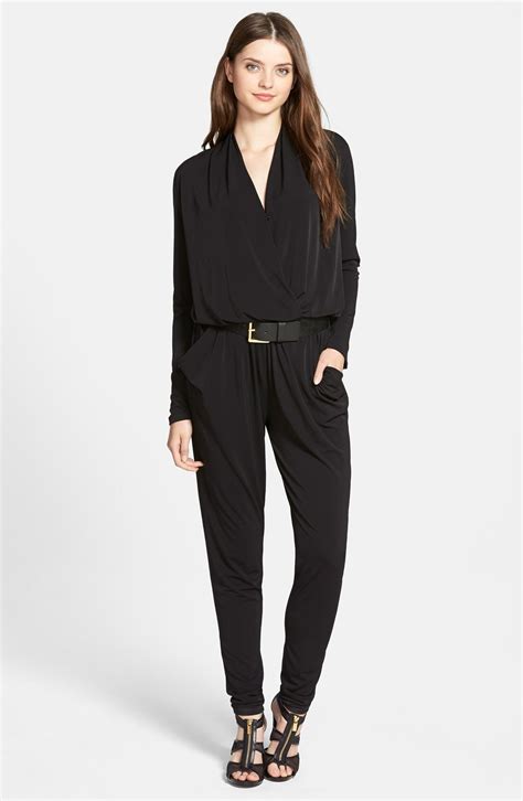 michael kors petite jumpsuit|michael kors long sleeve jumpsuit.